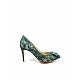 Yeşil Dantelli Topuklu Ayakkabı-renat - YEŞİL