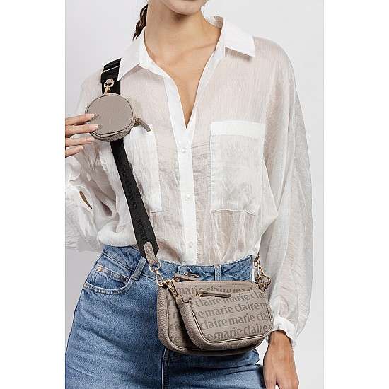 Marie Claire Kahve Kadın Postacı Çantası Perla MC212105014 VİZON