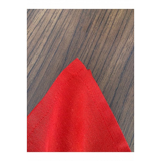 Dertsiz Kumaş Servis Peçetesi 6'lı Set Cam Göbeği - 35x 35 Kırmızı