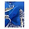 Dertsiz Kumaş Servis Peçetesi 6'lı Set Cam Göbeği - 35x 35 Parlament Mavi