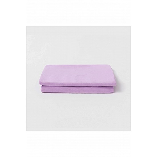 %100 Pamuklu 50x70 Yastık Kılıfı Pillow Case 3lü Paket - LİLA