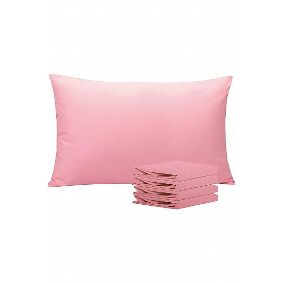 %100 Pamuklu 50x70 Yastık Kılıfı Pillow Case 3lü Paket - PEMBE