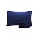 %100 Pamuklu 50x70 Yastık Kılıfı Pillow Case 4lü Paket - LACİVERT