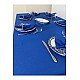 Sıvı Geçirmez Dertsiz Masa Örtüsü Saks Mavi 13 Parça Set - Saks Mavi