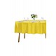 Sıvıya Dayanıklı Dertsiz Oval Masa Örtüsü Sarı 160 x 300 - SARI