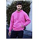 Erkek Pembe Renk 2 iplik İnce Mevsimlik Kapüşonlu Sweatshirt - PEMBE