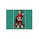 Unisex Çocuk Yılbaşı Christmas Noel Temalı Geyik Model Kapüşonlu 3 İp Şardonlu 3 Parça Alt Üst Takım - KIRMIZI