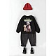 Unisex Bebek & Çocuk Star Wars Baskılı Siyah Renk 2 İplik Şardonlu Sweatshirt - SİYAH