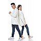 Unisex Batik Baskılı 3 Iplik Oversize Kapüşonlu Kanguru Cepli Batik Sevgili Kombini Sweatshırt - YEŞİL-BEYAZ