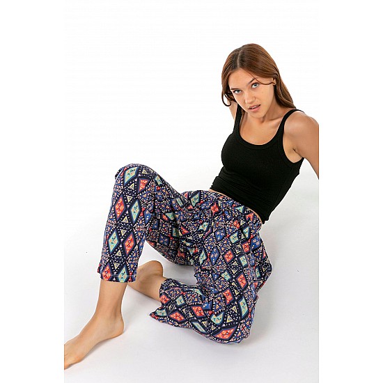 Kadın Penye Modal Pijama Altı/ Büyük Beden - Karışık Renk