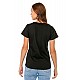 Kadın Siyah Penye Cool Yazı Baskılı T-shirt - SİYAH