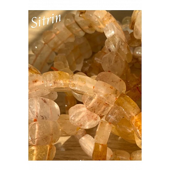 Sitrin Doğal Taşlı Bileklik - Sitrin
