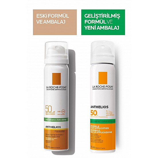 Anthelios Spf50 Yağlı Ciltler Için Yüksek Korumalı Güneş Kremi Sprey 75ml - Tek Ebat