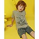 Donella Funny Safari Baskılı Erkek Çocuk Pijama Takım - 11537 - YEŞİL