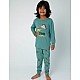 Donella Dino Baskılı Erkek Çocuk Pijama - 11552 - MAVİ