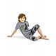 Donella Baskılı Erkek Çocuk Yazlık Pijama Takımı - 11561 - VİZON