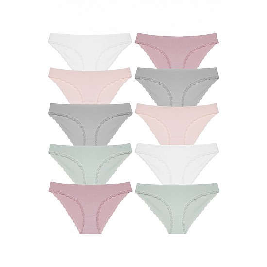 Donella 10-Piece Multicolored Women's Panties - 321105 - Colorful