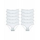 Donella 10-Piece 100% Cotton Girl's White Panties - 4145D1 - WHITE