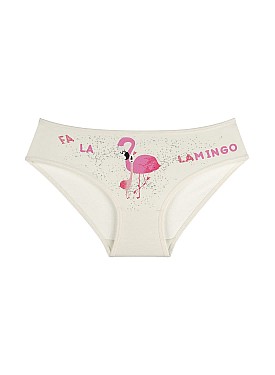 Donella 10'lu Renkli Flamingo Baskılı Kız Çocuk Külot - 415063 - Renkli