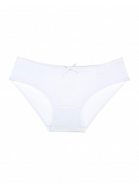 Donella 100% Cotton 3-Piece Girl's Panties - 4151D4 - WHITE