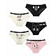 Donella 5-Piece Rabbit Printed Girl's Panties - 4171922RT-5LI - Mixed