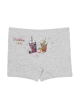 Donella 10'lu Bubble Tea Baskılı Kız Çocuk Şort - 4224Y6 - Renkli
