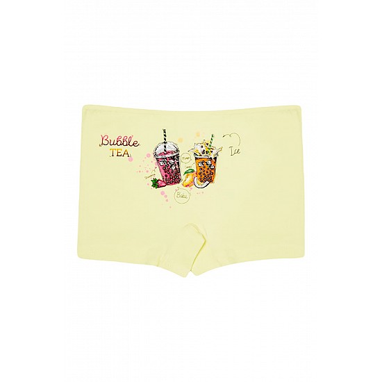 Donella 10'lu Bubble Tea Baskılı Kız Çocuk Şort - 4224Y6 - Renkli