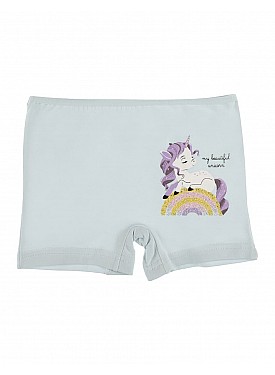 Donella 5'li Renkli Unicorn Baskılı Kız Çocuk Şort - 425042 - Renkli