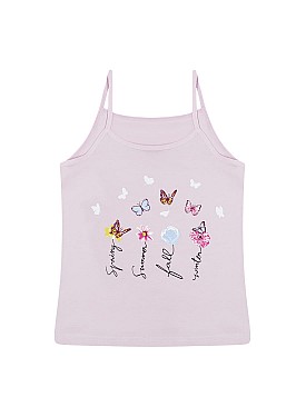 Donella 5-pack Colorful Printed Girls Undershirt - 4311Y18 - Colorful