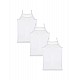 Donella 100% Cotton 3-pack Girls Undershirt - 4351D2 - WHITE