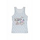 5'li Renkli Bunny Baskılı Kız Çocuk Atlet - 4981b8 - Renkli