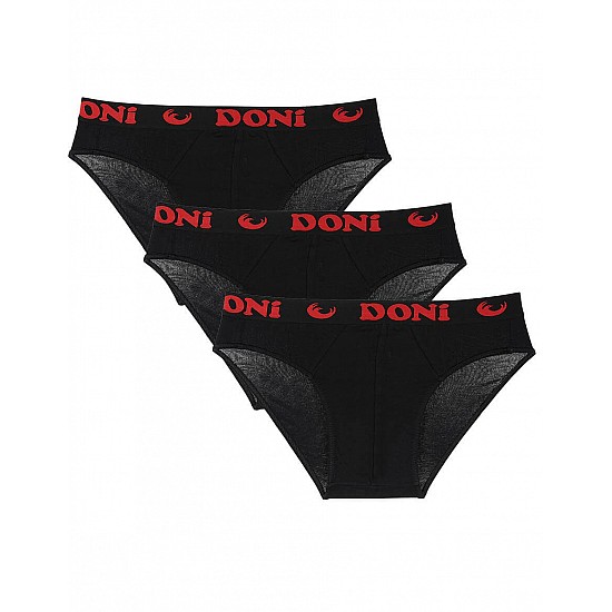 Donella 3'lü Siyah Erkek Slip - 7471Q-3LU - SİYAH