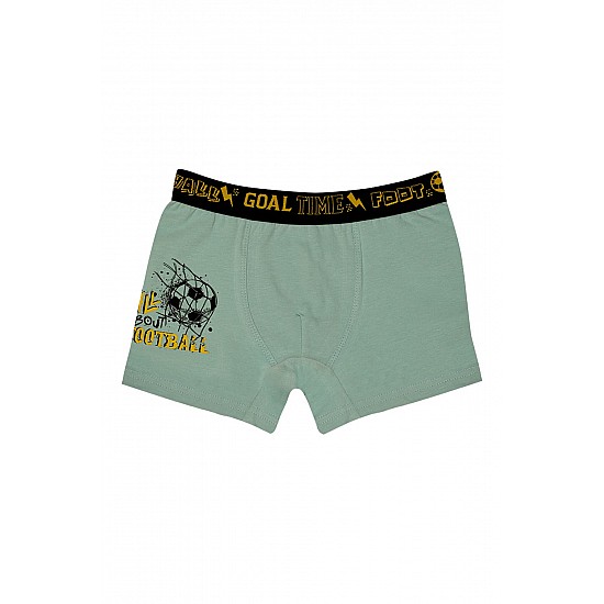 10'lu Renkli Futbol Baskılı Erkek Çocuk Boxer - 807013 - Renkli